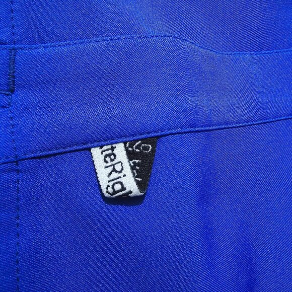 Climate Right V-Neck Scrub Top Silver Ion Anti-Bacterial Womens Sz M Woven Twill - Picture 8 of 10